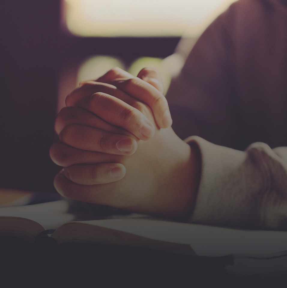 hands held together for prayer